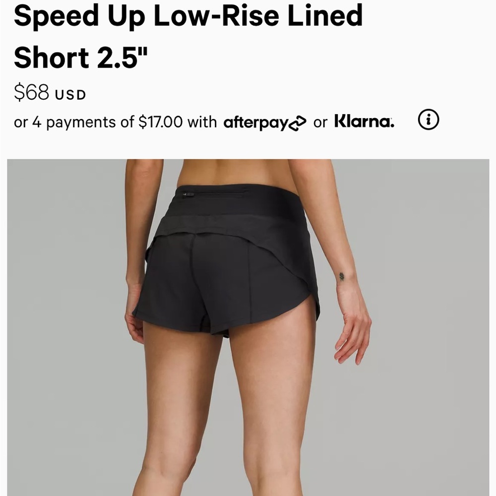 NWOT Lululemon Shorts